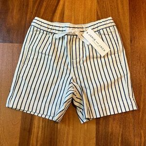 New Janie and Jack White, Blue and Yellow Striped Shorts Size 4T